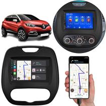 Multimídia 7 Polegadas Captur 2017 A 2024 Android-Auto MP5 Bluetooth + Moldura