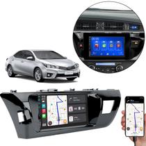 Multimídia 7 Polegadas Corolla 2015-2017 MP5 Android-Auto/Carplay + Moldura