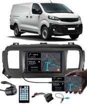 Multimídia 7" Polegadas Fiat Scudo 2021 em Diante Espelhamento Bluetooth USB SD Card + Moldura + Câmera de Ré + Chicote de Ligação + Adaptador de Ante