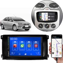 Multimídia 7 Polegadas Focus 2009 A 2013 Android-Auto MP5 Bluetooth + Moldura