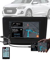 Multimídia 7" Polegadas GM Onix 2020 em Diante + Câmera de Ré + Moldura + Interface de Volante