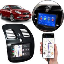 Multimídia 7 Polegadas Grand Siena 2013 A 2021 Android-Auto MP5 + Moldura 2 Din Duto Reto
