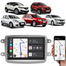Multimídia 7 Polegadas Kwid Captur Sandero Android-Auto MP5 Bluetooth + Moldura