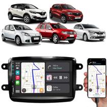 Multimídia 7 Polegadas Kwid Captur Sandero Android-Auto MP5 Bluetooth + Moldura