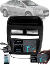 Multimídia 7" Polegadas Linea 2008 até 2014 Espelhamento Bluetooth + Câmera de Ré + Moldura + Interface de Volante