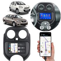 Multimídia 7 Polegadas March 2010 A 2013 Android-Auto MP5 Bluetooth + Moldura