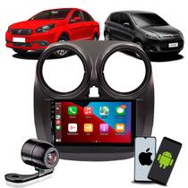 Multimídia 7 Polegadas Palio 2012 até 2017 Com Carplay Android Auto Bluetooth + Moldura + Câmera de Ré Colorida