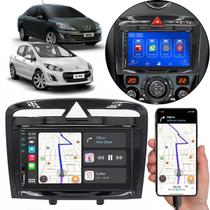 Multimídia 7 Polegadas Peugeot 308 408 2012 A 2016 Android-Auto MP5 Bluetooth + Moldura