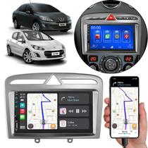 Multimídia 7 Polegadas Peugeot 308 408 2012 A 2016 Android-Auto MP5 Bluetooth + Moldura