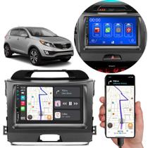 Multimídia 7 Polegadas Sportage 2011-2016 Android-Auto MP5 Bluetooth + Moldura