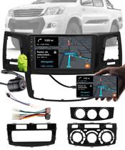 Multimídia 9" Polegadas Android Toyota Hilux 2014 e 2015 + Câmera Ré + Moldura + Chicote + Adaptador de Antena