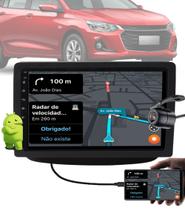 Multimídia 9" Polegadas Android Wi-fi GM Onix 2020 em Diante + Câmera de Ré + Moldura + Interface de Volante