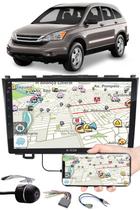 Multimídia 9" Polegadas Honda CRV 2008 à 2011 Espelhamento USB Bluetooth + Moldura Painel + Chicotes + Câmera de Ré
