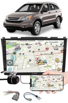 Multimídia 9" Polegadas Honda CRV 2008 à 2011 Espelhamento USB Bluetooth + Moldura Painel + Chicotes + Câmera de Ré