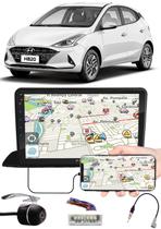 Multimídia 9" Polegadas Hyundai HB20 2020 2021 Espelhamento USB Bluetooth + Moldura Painel + Chicotes + Câmera de Ré