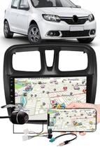 Multimídia 9" Polegadas Renault Sandero 2017 à 2021 Espelhamento USB Bluetooth + Moldura Painel + Interface Volante + Chicotes + Câmera de Ré Multimídia 9" Polegadas Renault Sandero 2017 à 2021 Espelhamento USB Bluetooth + Moldura Painel + Interface Volante + Chicotes + Câmera de Ré