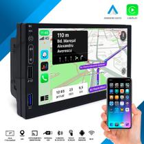Multimídia Android Fiat Argo 2017 2018 2019 2020 Bluetooth USB GPS Espelhamento Android Auto Carplay Sem Fio Cabo