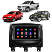 Multimídia Android Fiat Siena Palio Strada 2012-13-14-15-16-17-18-19-20 7" GPS Integrado Tv Online