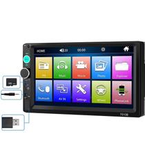 Multimídia Automotivo MP5 Com tela de 7 Polegadas Touch Screen Bluetooth USB 7010b