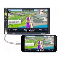 Multimídia Automotivo MP5 Com tela de 7 Polegadas Touch Screen Bluetooth USB