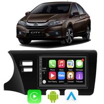 Multimidia City 2015 2016 2017 A 2020 2021 7" Android Auto CarPlay Voz Google Siri Tv Online
