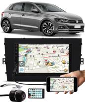 Multimídia E-Tech Vw Novo Polo 2018 2019 2020 Bluetooth Espelhamento Android IOS Interface Comando Volante + Câmera Ré