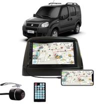 Multimídia Fiat Doblo Espelhamento Bluetooth USB SD Card + Moldura + Câmera Borboleta