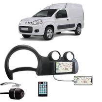 Multimídia Fiat Fiorino 2015 em Diante Espelhamento Bluetooth USB SD Card + Moldura + Câmera Borboleta