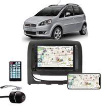 Multimídia Fiat Idea 2013 2014 2015 2016 2017 2018 Espelhamento Bluetooth USB SD Card + Moldura + Câmera Borboleta