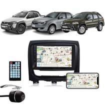 Multimídia Fiat Palio Weekend Strada Siena EL 2012 2013 2014 2015 2016 2017 2018 2019 2020 Espelhamento Bluetooth USB SD Card + Moldura + Câmera Borbo - E-Tech H-Tech