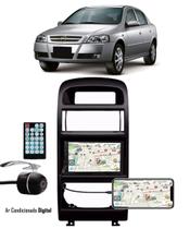 Multimídia GM Astra Hatch/Sedan 1998 até 2013 Espelhamento Bluetooth USB SD Card + Moldura + Câmera Borboleta