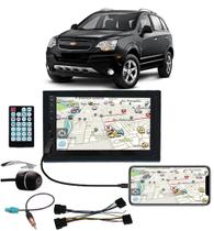 Multimídia GM Captiva Espelhamento Bluetooth USB SD Card + Moldura + Câmera Borboleta + Chicotes + Interface Volante