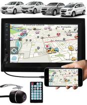 Multimídia Gm Onix Cobalt Spin Novo Prisma Espelhamento Bluetooth USB SD Card + Moldura + Câmera Ré