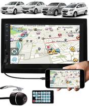Multimídia Gm Onix Cobalt Spin Novo Prisma Espelhamento Bluetooth USB SD Card + Moldura + Interface Comando Volante + Câmera Ré