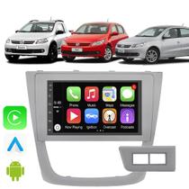 Multimidia Gol Voyage Saveiro G5 2008 09 10 11 2012 7" Android Auto CarPlay Voz Google Siri Tv Online Wifi Waze
