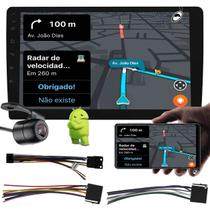 Multimídia H-Tech 2 Din Android HT-9210CA 9" Polegadas Android Auto Car Play Espelhamento GPS Bluetooth USB + Câmera de Ré