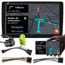 Multimídia H-Tech 2 Din Android HT-9910 10" Polegadas Espelhamento GPS Bluetooth USB + Câmera de Ré