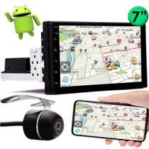 Multimídia H-Tech Android HT-6722 Espelhamento GPS Bluetooth USB SD Card + Câmera de Ré