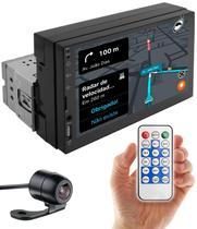 Multimídia H-tech HT-2722 Carcaça 1 Din Tela 7" Polegadas Bluetooth Espelhamento + Câmera Ré