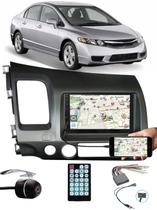Multimídia Honda New Civic 2007 à 2011 Espelhamento Bluetooth USB SD Card + Moldura + Chicotes + Câmera Ré