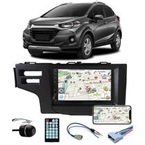 Multimídia Honda WR-V Espelhamento Bluetooth USB SD Card + Moldura + Câmera Borboleta + Chicote + Adaptador de Antena + Interface