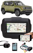 Multimídia Jeep Renegade Espelhamento Bluetooth USB SD Card + Interface Comando Volante + Moldura + Chicotes + Câmera Ré