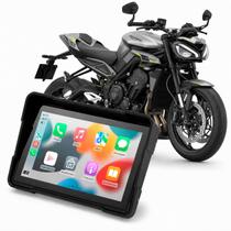 Multimídia Moto 5 Pol Mp5 Triumph Street Triple 765 2018 a 2026 Com Carplay Android Auto Bluetooth Sem Fio À Prova Dágua
