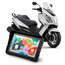 Multimídia Moto 5 Pol Suzuki Burgman 400 2005 até 2026 Com Apple Carplay e Android Auto Bluetooth Sem Fio À Prova DÁgua