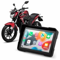 Multimídia Moto 5 Pol Yamaha Fazer FZ25 2005 até 2026 Com Apple Carplay e Android Auto Bluetooth Sem Fio À Prova DÁgua