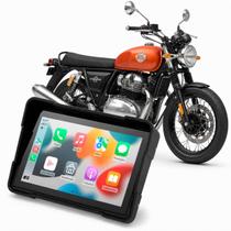 Multimídia Motos 5 Pol Royal Enfield Interceptor 650 2019 até 2026 Carplay Android Auto Bluetooth Sem Fio À Prova Dágua