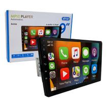 Multimídia MP10 1Din Android Auto Carplay Bluetooth Tela 9 Polegadas e Entrada oara Câmera de Ré