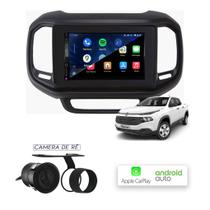 Multimídia MP10 CarPlay e Android Auto Fiat Toro 2016 a 2020