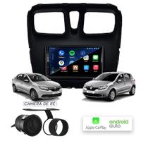 Multimídia MP10 CarPlay e Android Auto Sandero e Logan 2016 a 2018