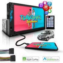 Multimidia Mp5 1/2din Carplay Android Espelha Bt Scenic